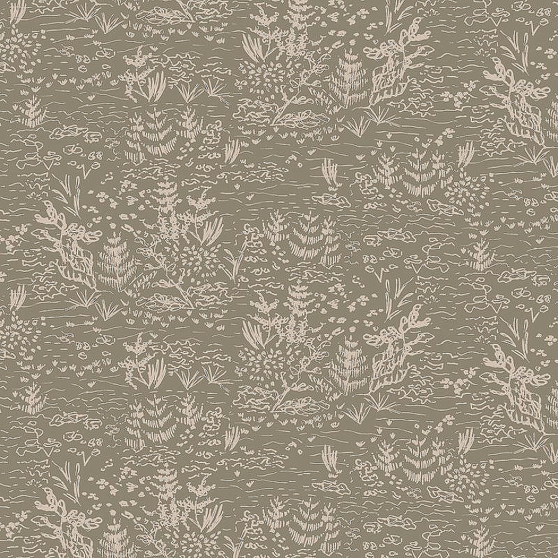 Обои Hygge Nature Hg39 005 Флизелин (1*10,05) Зеленый/Бежевый, Листья