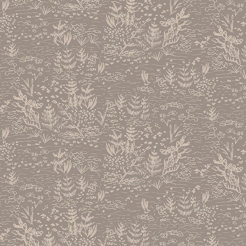 Обои Hygge Nature Hg39 008 Флизелин (1*10,05) Серый/Бежевый, Листья