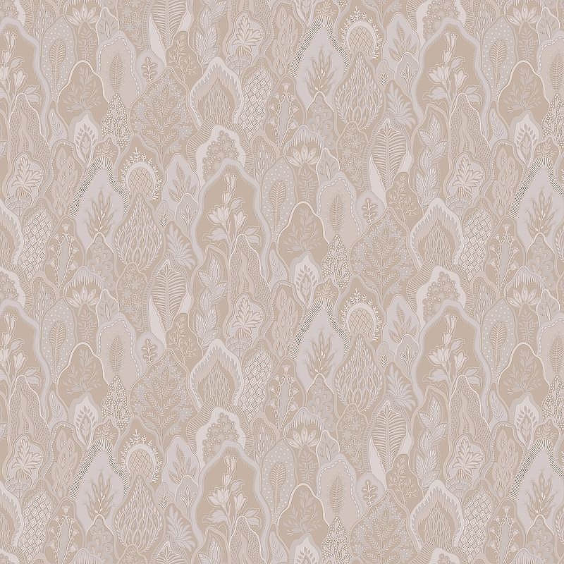 Обои LOYMINA British Style Forest BRIT4 001/1 Винил на флизелине (1*10,05) Бежевый/Белый, Листья/Цветы