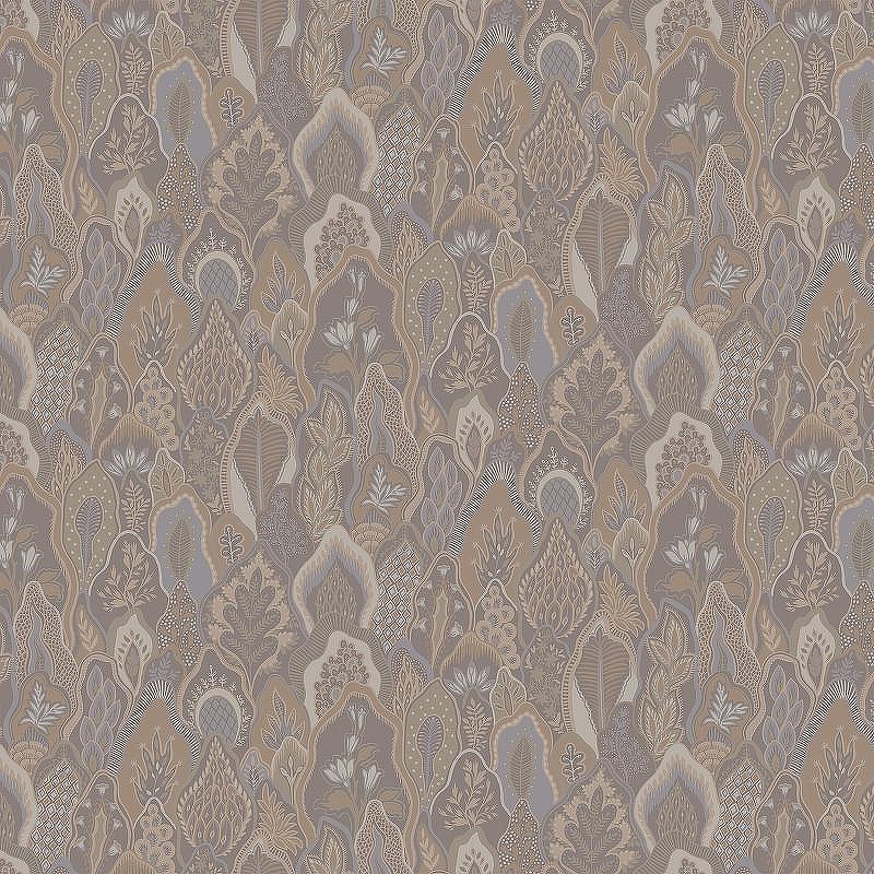 Обои LOYMINA British Style Forest BRIT4 002 Винил на флизелине (1*10,05) Бежевый/Серый, Листья/Цветы
