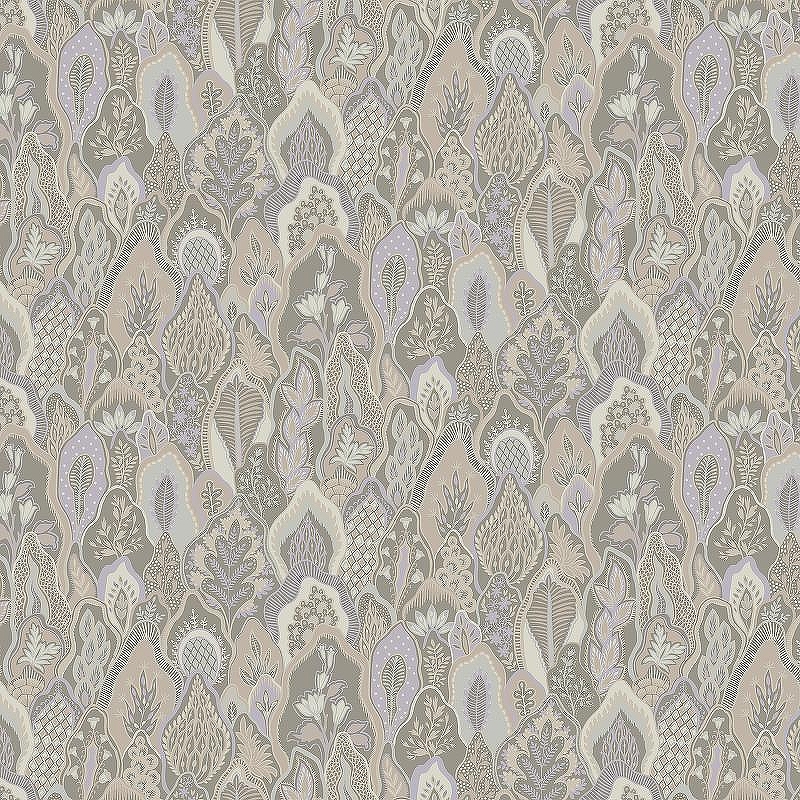 Обои LOYMINA British Style Forest BRIT4 002/1 Винил на флизелине (1*10,05) Серый, Листья/Цветы