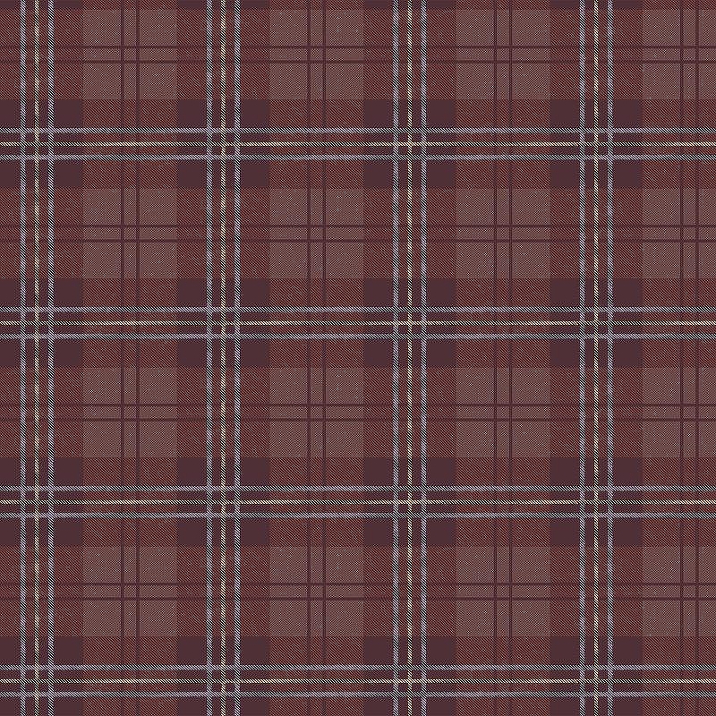 Обои LOYMINA British Style Forest BRIT7 020 Винил на флизелине (1*10,05) Красный, Клетка