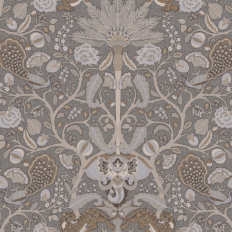 Обои LOYMINA British Style Garden BRIT10 004 Винил на флизелине (1*10,05) Коричневый, Птицы/Животные/Листья