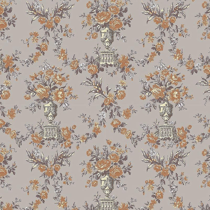 Обои LOYMINA La Belle Epoque BQ2 012 Винил на флизелине (1*10,05) Коричневый/Серый, Цветы/Дамаск