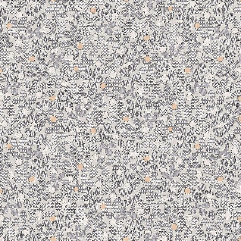 Обои LOYMINA Origins ALS6 008/1 Винил на флизелине (1*10,05) Серый, Листья