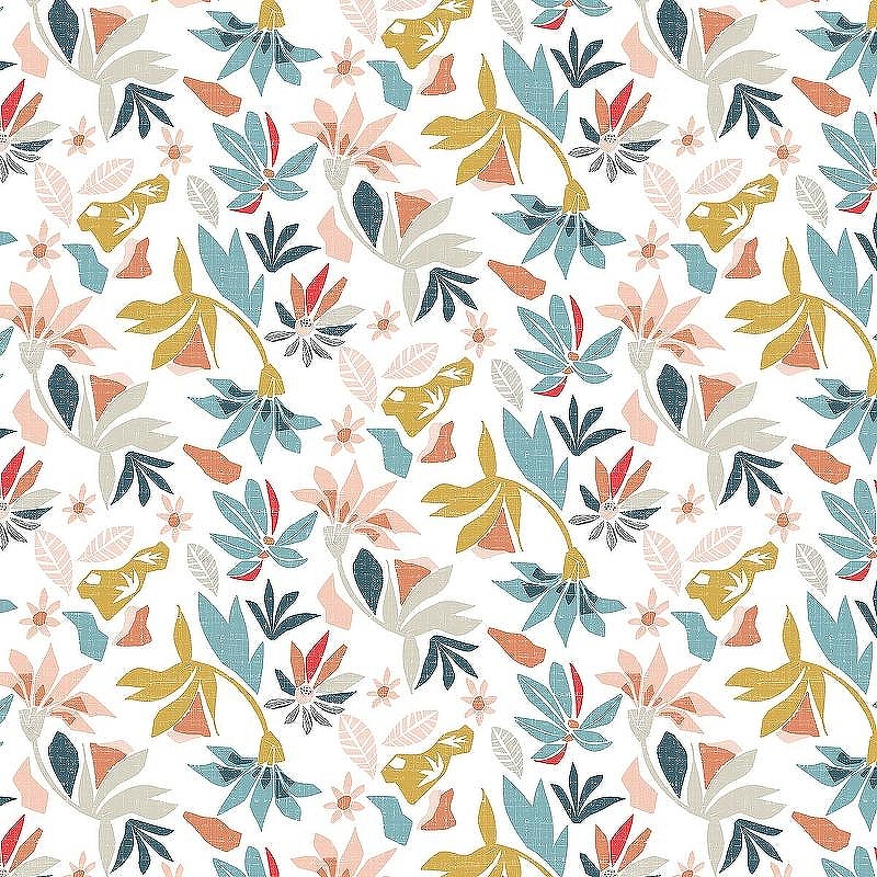Обои Marburg Flora 47467 Винил на флизелине (0,53*10,05) Разноцветный, Листья/Цветы