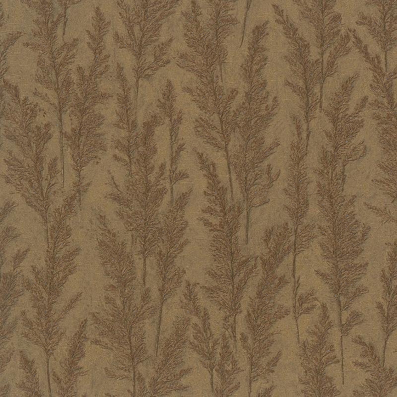 Обои Marburg Natural Opulence 33208 Винил на флизелине (0,7*10,05) Коричневый, Листья