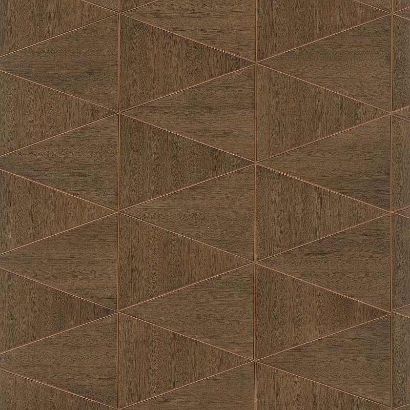 Обои Marburg Travertino 33061 Винил на флизелине (1,06*10,05) Коричневый, Геометрия/Ромб/Под дерево