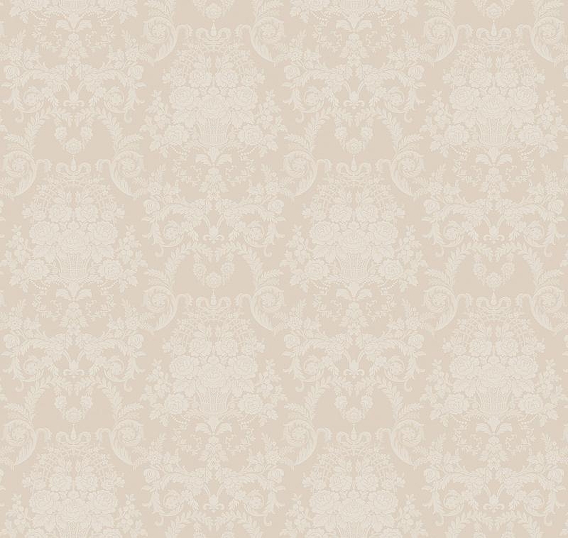 Обои Milassa Flos 1 002/1 Флизелин (1*10,05) Бежевый, Дамаск