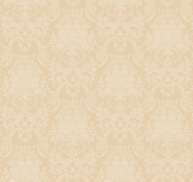 Обои Milassa Flos 1 003 Флизелин (1*10,05) Бежевый, Дамаск