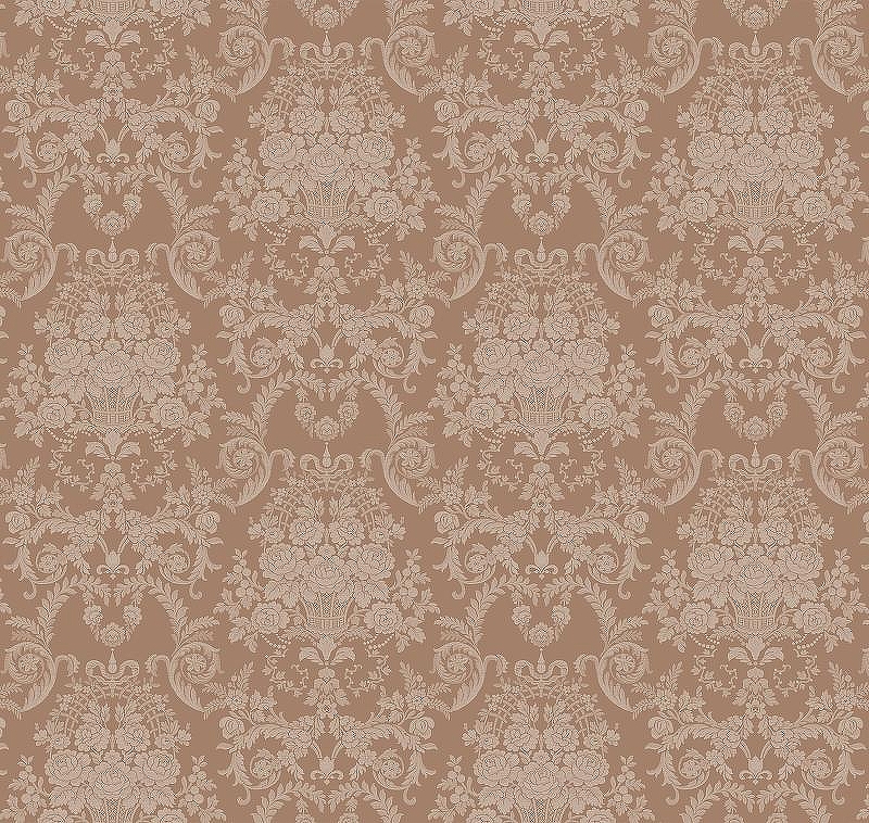 Обои Milassa Flos 1 012 Флизелин (1*10,05) Бежевый, Дамаск