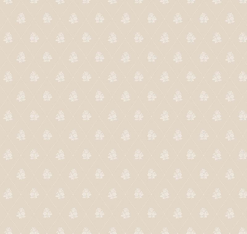Обои Milassa Flos 2 002/1 Флизелин (1*10,05) Бежевый, Ромб/Цветы