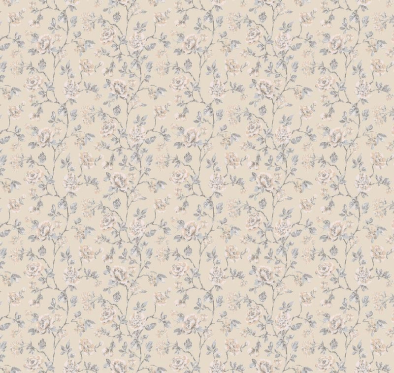 Обои Milassa Flos 3 002/1 Флизелин (1*10,05) Бежевый, Цветы