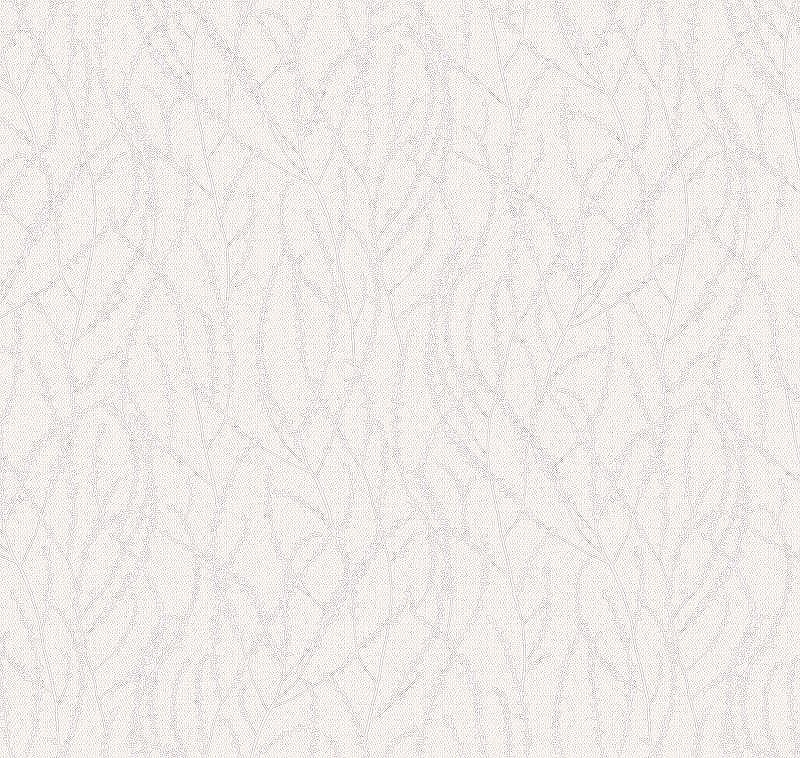Обои Milassa Flos 5 001 Флизелин (1*10,05) Белый, Листья