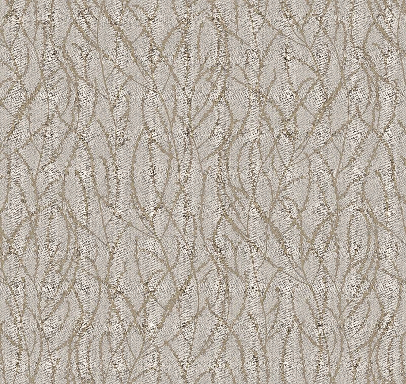 Обои Milassa Flos 5 002/1 Флизелин (1*10,05) Бежевый, Листья