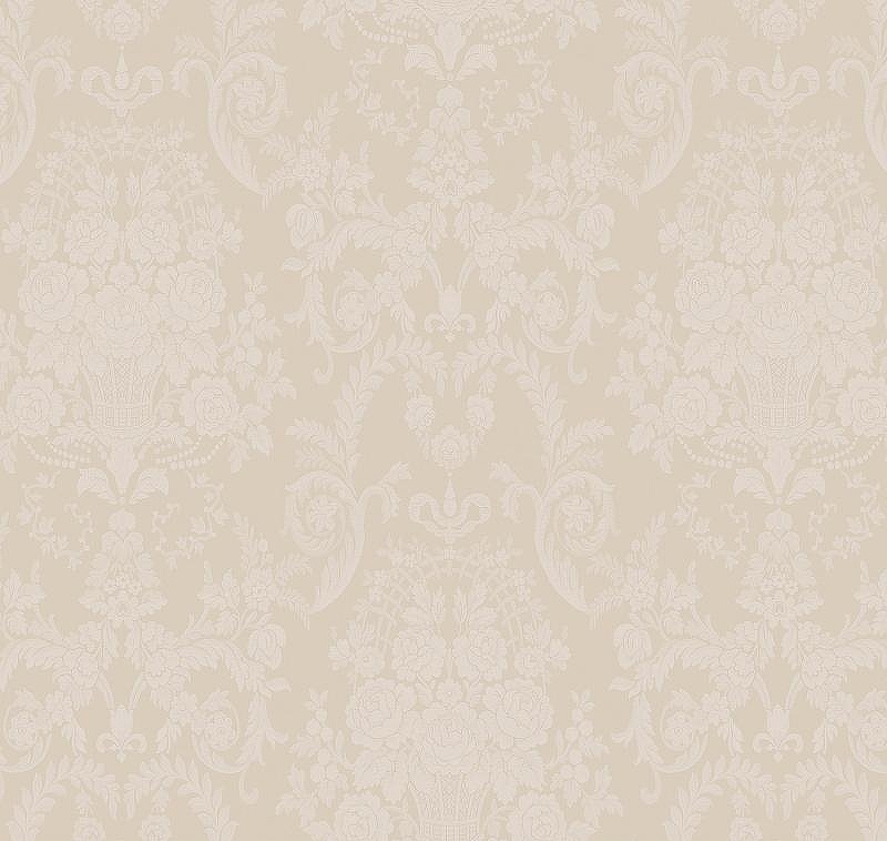 Обои Milassa Flos 8 002/1 Флизелин (1*10,05) Бежевый, Дамаск