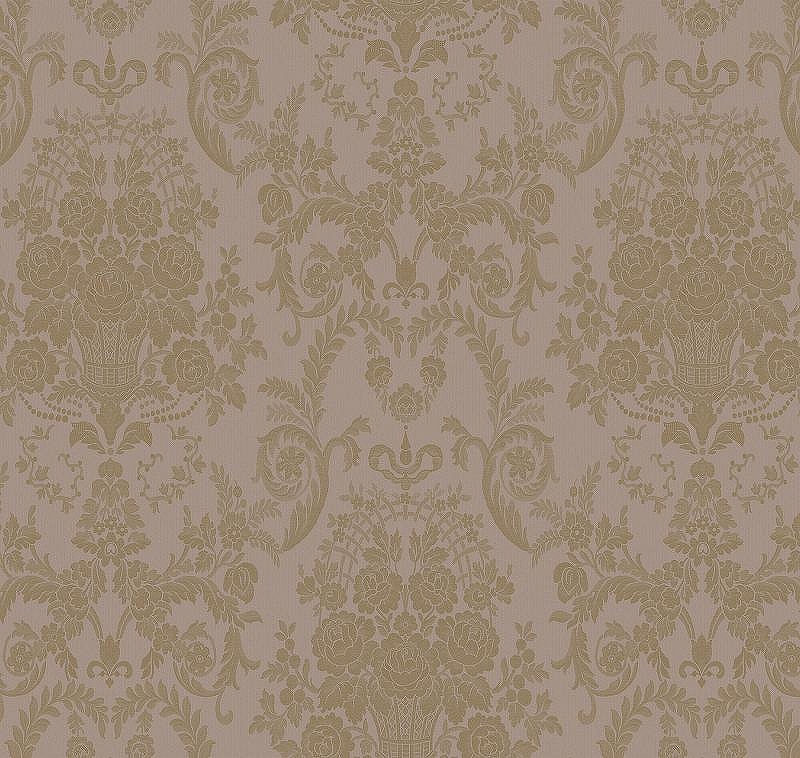 Обои Milassa Flos 8 010 Флизелин (1*10,05) Коричневый, Дамаск