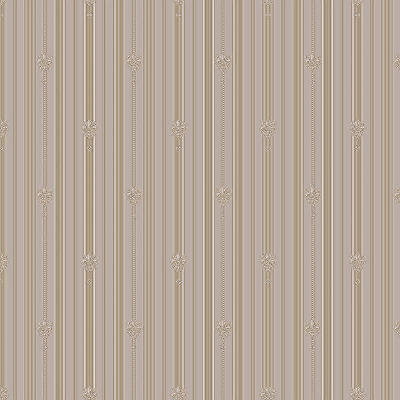 Обои Milassa Swan SW6 002/4 Флизелин (1*10,05) Коричневый, Классическая лилия/Полоса