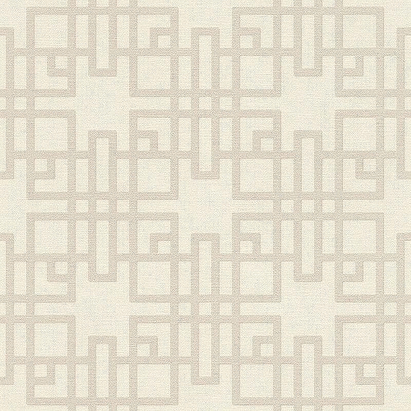 Обои RASCH Kimono 409239 Винил на флизелине (0,53*10,05) Белый/Бежевый, Геометрия