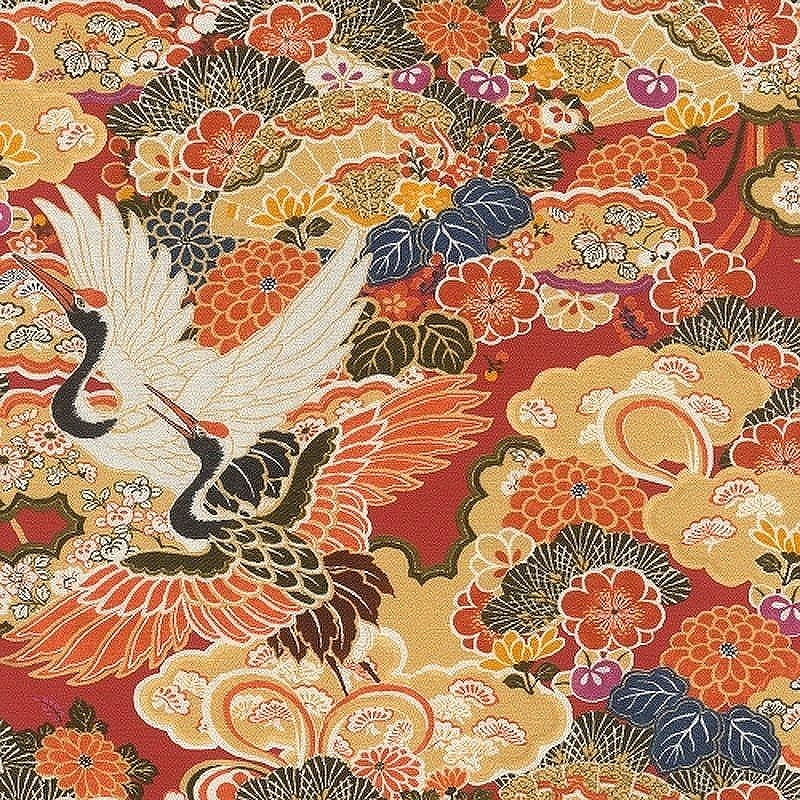 Обои RASCH Kimono 409345 Винил на флизелине (0,53*10,05) Разноцветный, Птицы