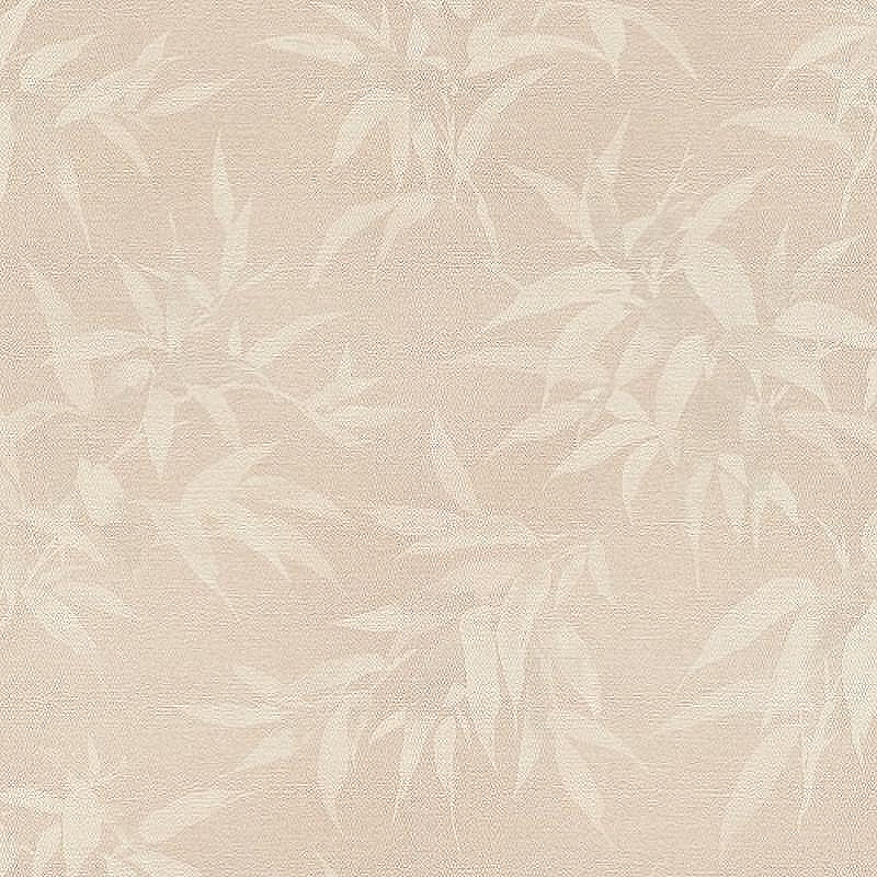 Обои RASCH Kimono 409758 Винил на флизелине (0,53*10,05) Бежевый, Листья