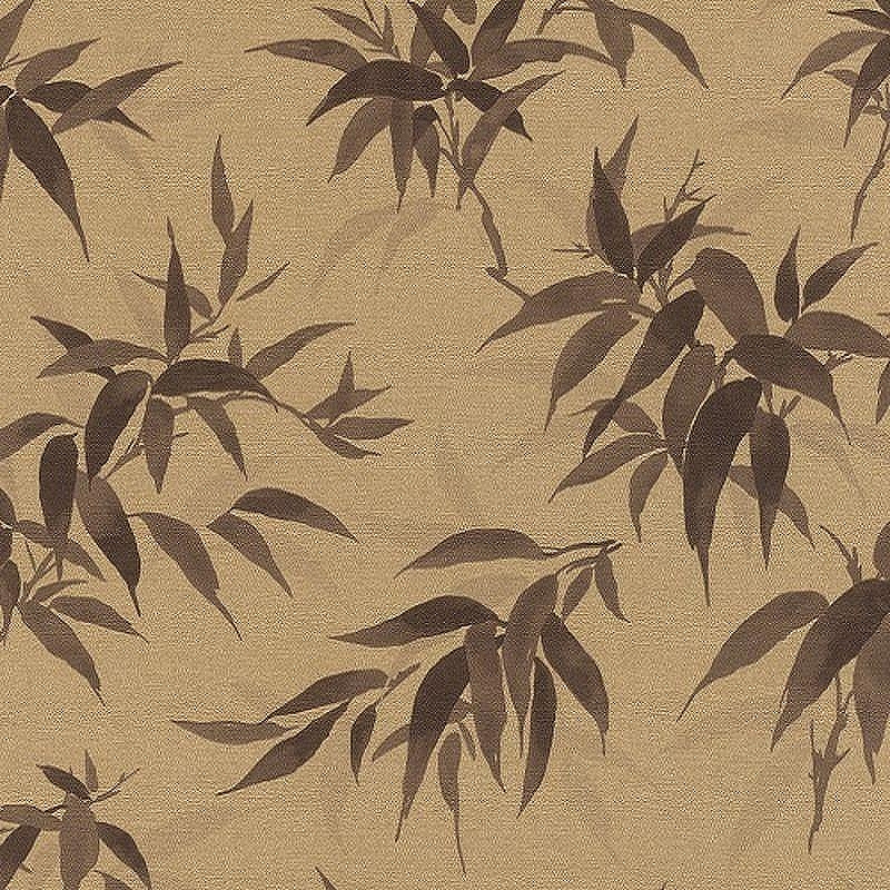 Обои RASCH Kimono 409765 Винил на флизелине (0,53*10,05) Золото/Коричневый, Листья