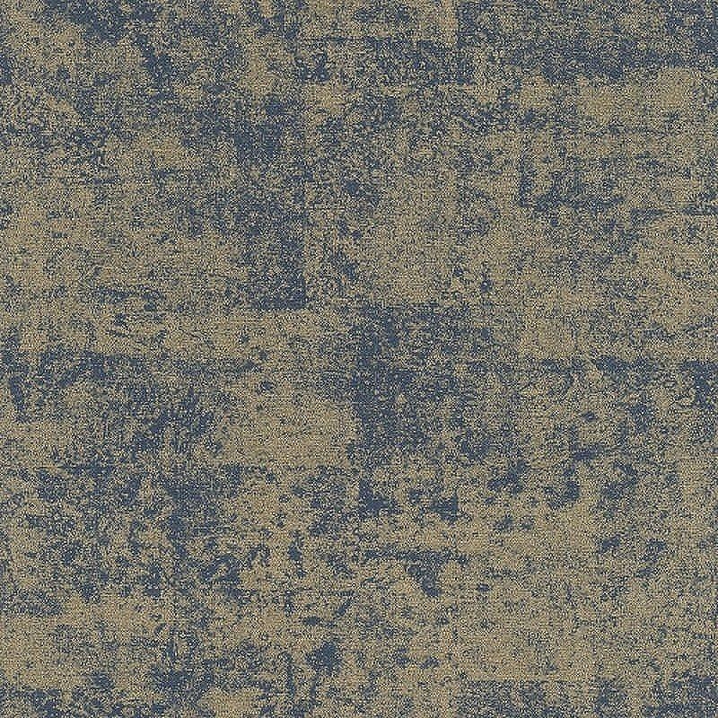 Обои RASCH Kimono 410723 Винил на флизелине (0,53*10,05) Синий/Золото, Штукатурка