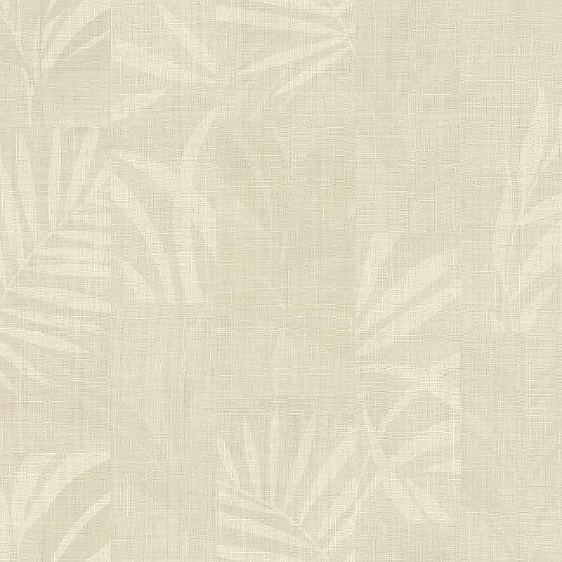 Обои Zambaiti Parati Trussardi VII 18915 Винил на флизелине (0,7*10,05) Бежевый, Геометрия/Листья/Рогожка