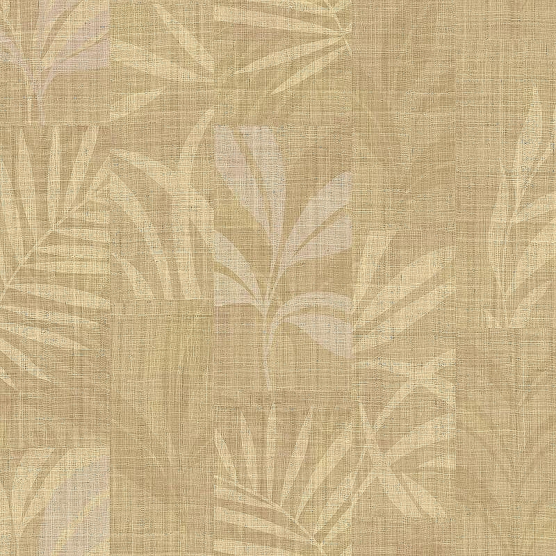Обои Zambaiti Parati Trussardi VII 18922 Винил на флизелине (0,7*10,05) Бежевый/Коричневый, Геометрия/Листья/Рогожка