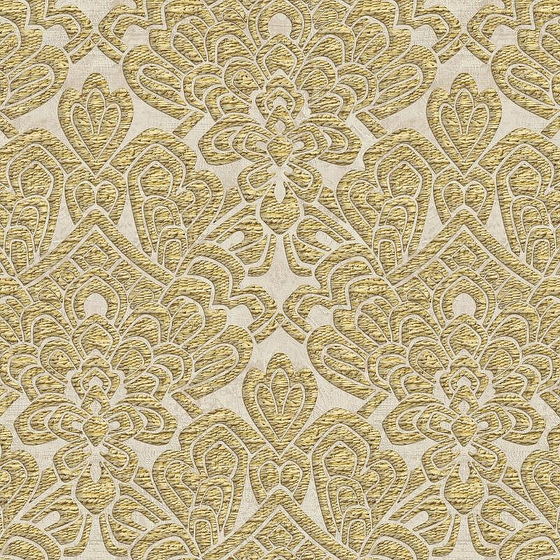 Обои Zambaiti Parati Trussardi VII 18931 Винил на флизелине (0,7*10,05) Бежевый/Золото, Дамаск