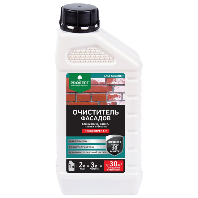 очиститель фасадов PROSEPT SALT CLEANER концентрат 1:2 1л, арт.021-1