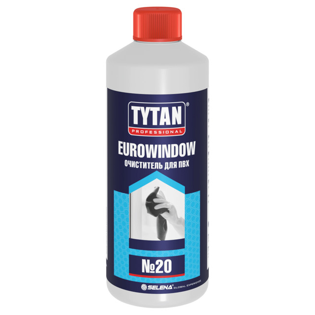 очиститель TYTAN Professional Eurowindow 20 для ПВХ 950мл, арт.10894