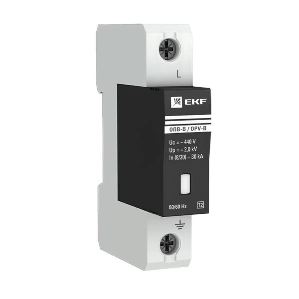 Ограничитель напряжения модульный EKF PROxima 400 В 30 кА 1P (opv-b1)
