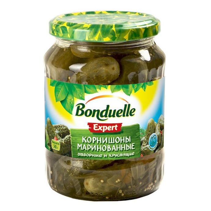 Огурцы корнишоны Bonduelle маринованные 540 г