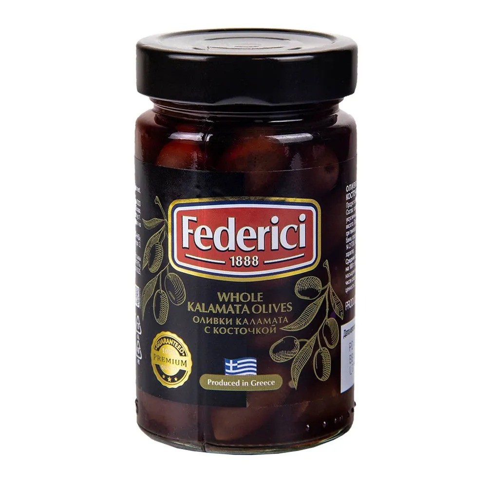 Оливки Federici каламата с косточкой 300 г