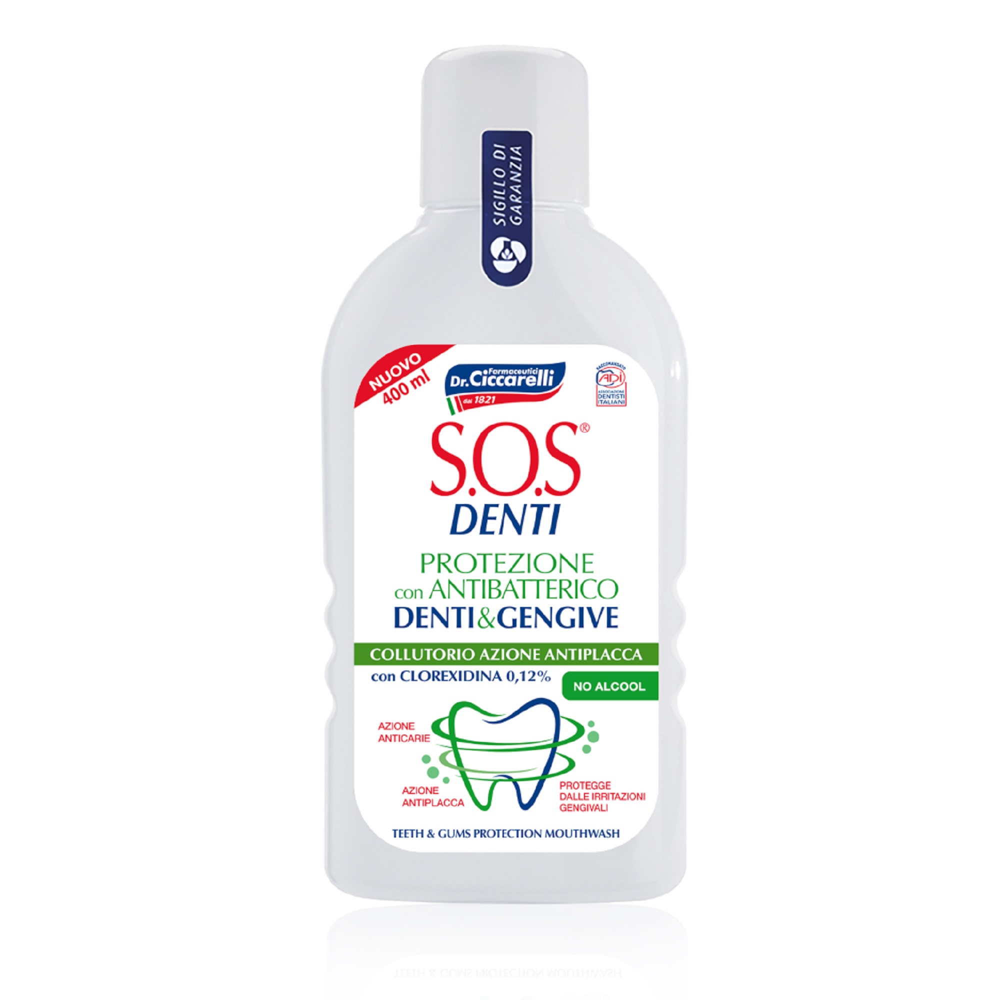 Ополаскиватель для рта S.O.S. Denti Антибактериальный 400мл