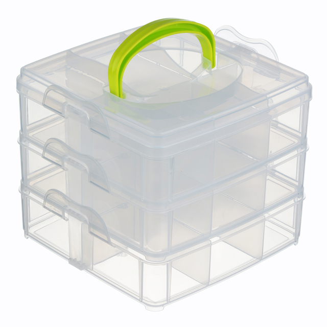 органайзер IDEA 3 яруса 16,3x15,5x14см пластик