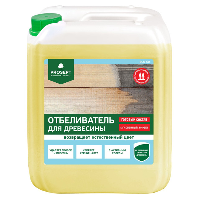 отбеливатель для древесины PROSEPT ECO 50 5л, арт.012-5