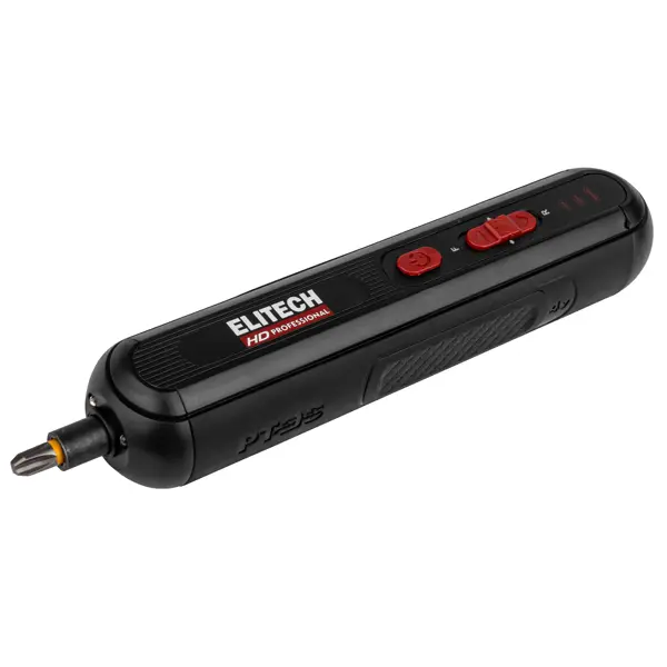 Отвертка аккумуляторная Elitech HD SD 4LE, 4 В Li-Ion 2 Ач