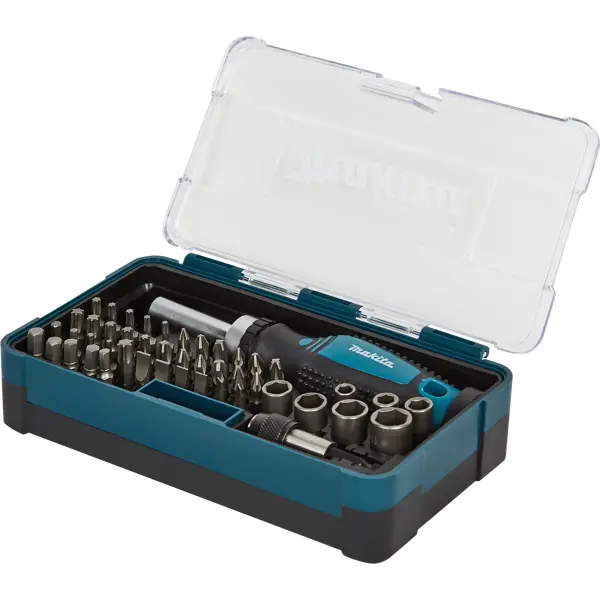 Отвертка с магнитными битами Makita B-36170, 47 предметов