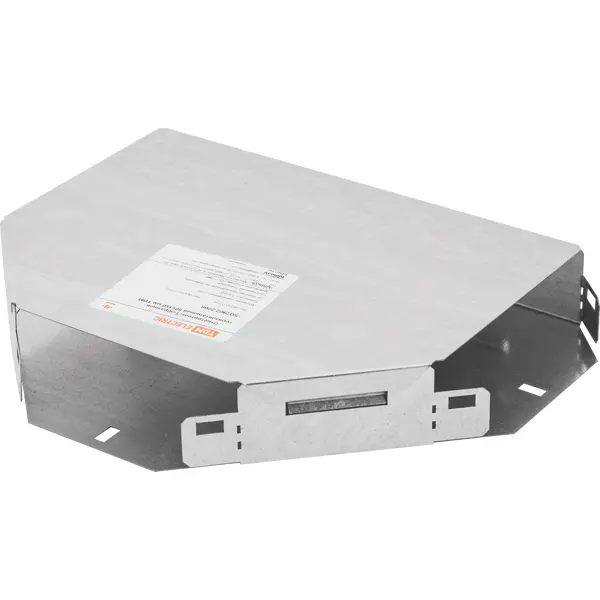 Ответвитель для кабель-канала горизонтальный TDM Electric 150x50 мм цвет серый