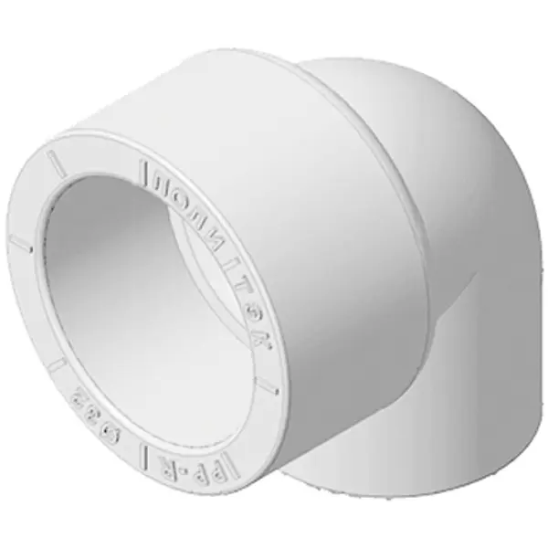Отвод переходной 90° Политэк 25x20 мм полипропилен