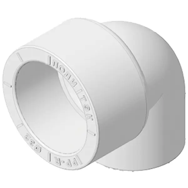 Отвод переходной 90° Политэк 32x20 мм полипропилен