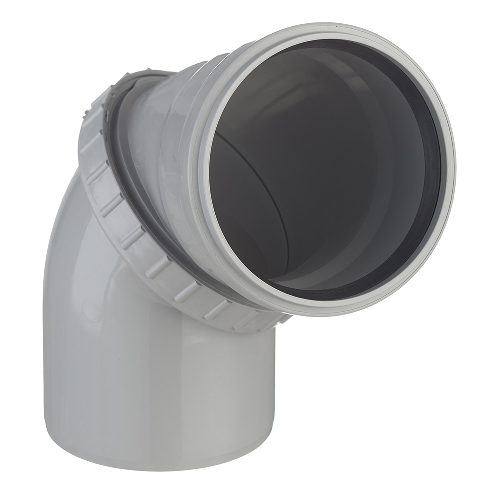 Отвод Pro Aqua Comfort d110 мм пластиковый поворотный для внутренней канализации (1011087T)