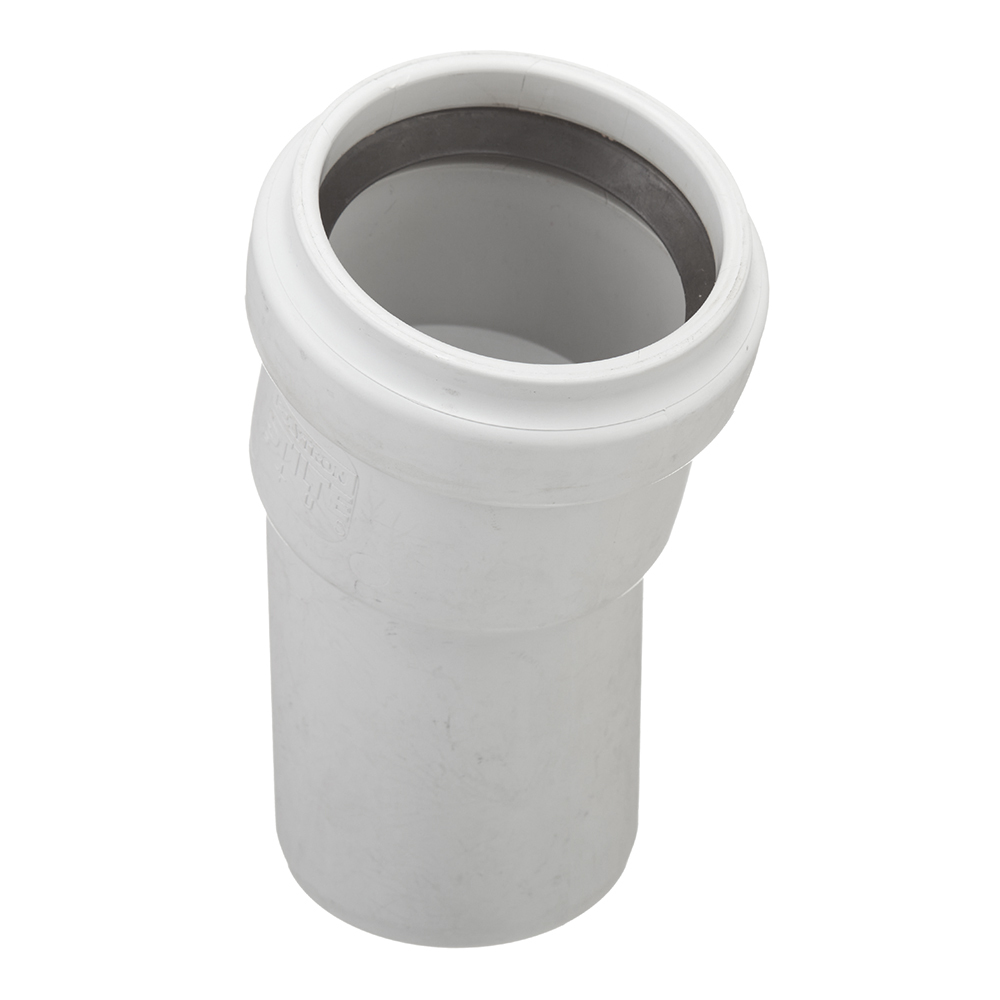 Отвод Pro Aqua Stilte Plus d58 мм 15° пластиковый шумопоглощающий для внутренней канализации