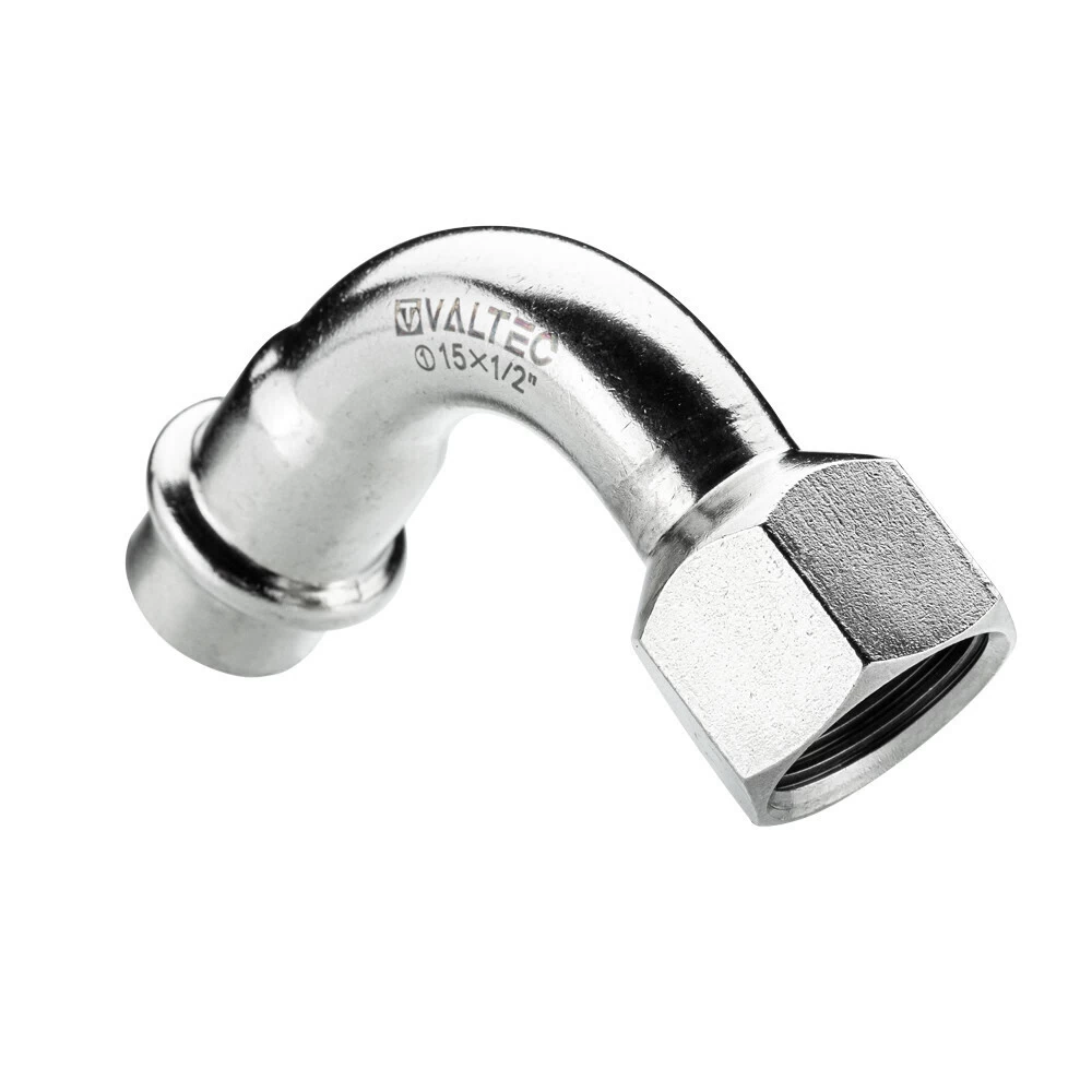 Отвод Valtec d18 мм х 3/4 ВР(г) 90° нержавеющая сталь (VTi.956.I.001805)