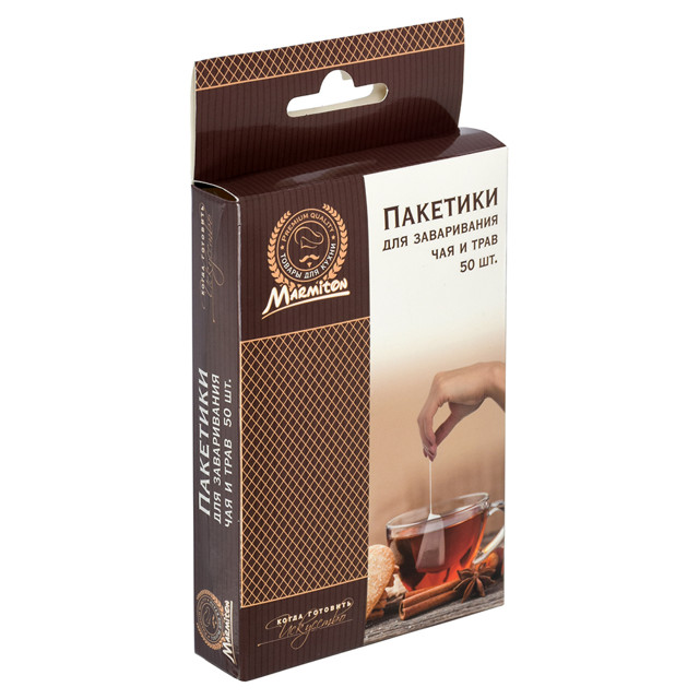 пакетики для чая MARMITON 50шт на завязках полиэстр
