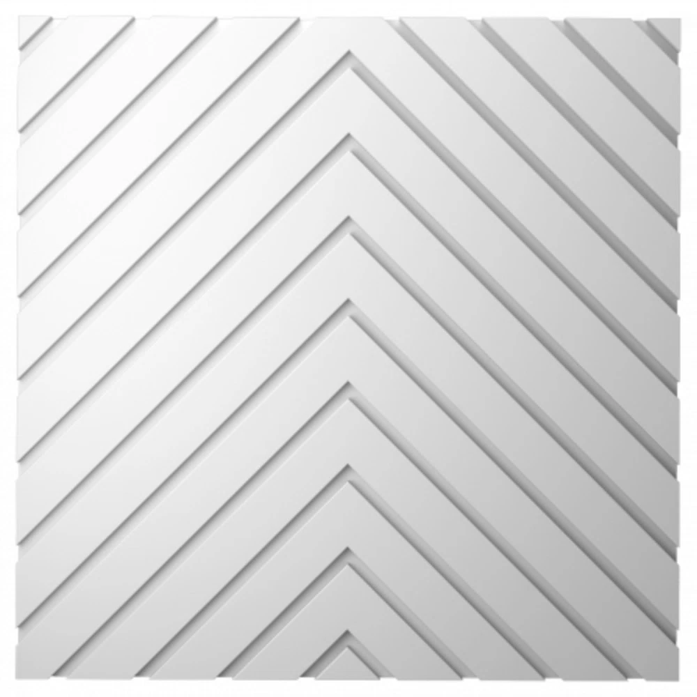 Панель декоративная из экополимера 500х500х12 мм Bello Deco Polymer СП 14 белая 0,25 кв.м