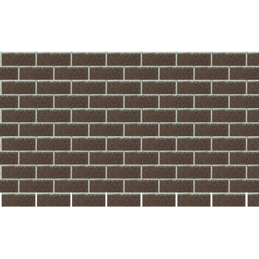Панель фасадная гибкая Docke Standard Brick 1000х250 мм коричневая 2,5 кв.м