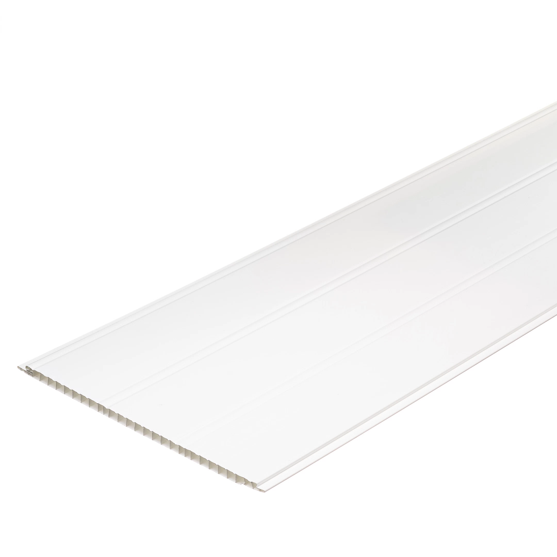 Панель ПВХ 250х3000х9 мм Stella бесшовная глянцевая white line 0,75 кв.м